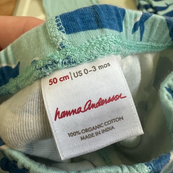 Hanna Andersson Aqua and Blue Baby Outfit Set - Picture 3 of 3